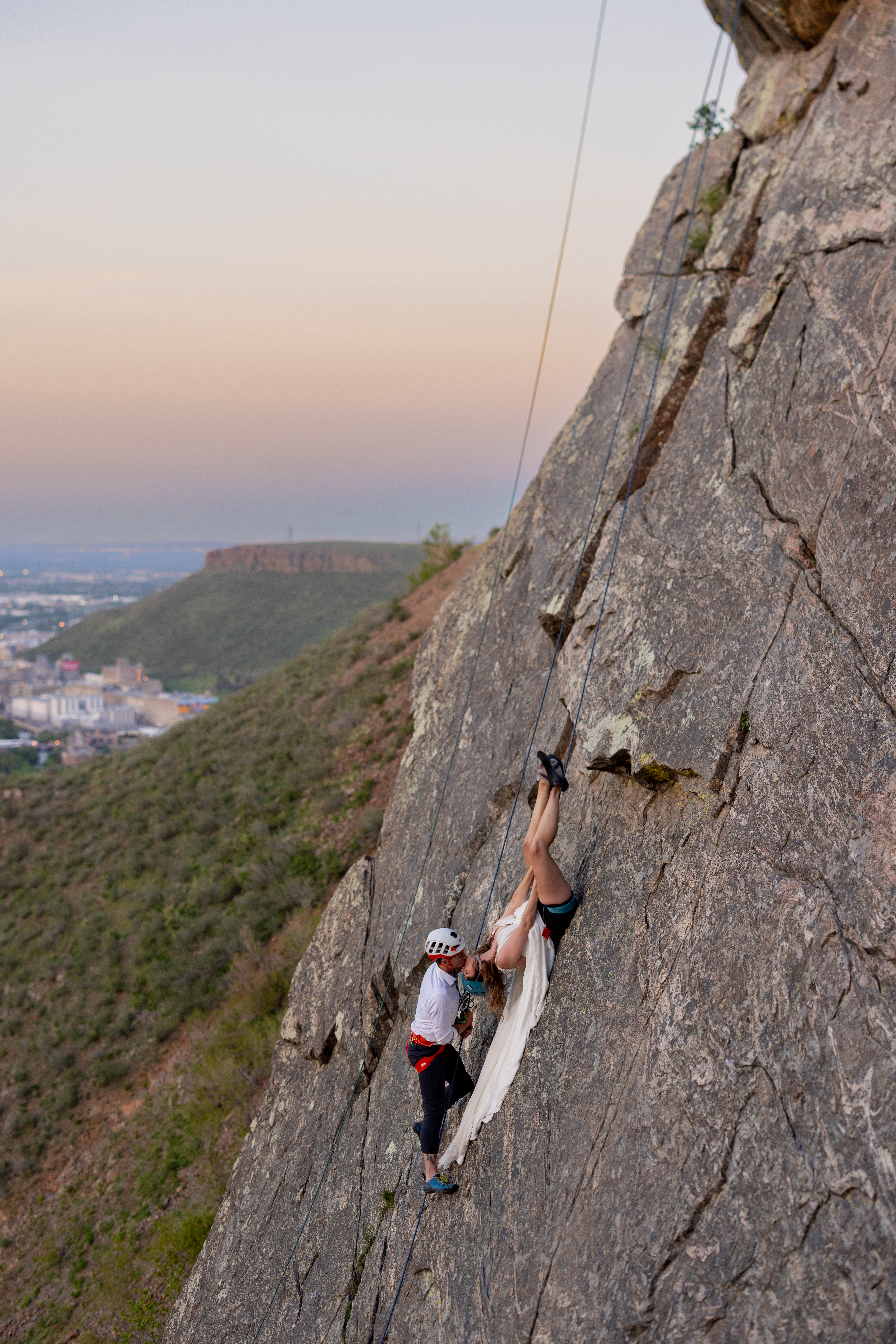 Rocky Climbing Elopement Photo